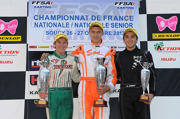 podium du championnat de france nationale  soucy
